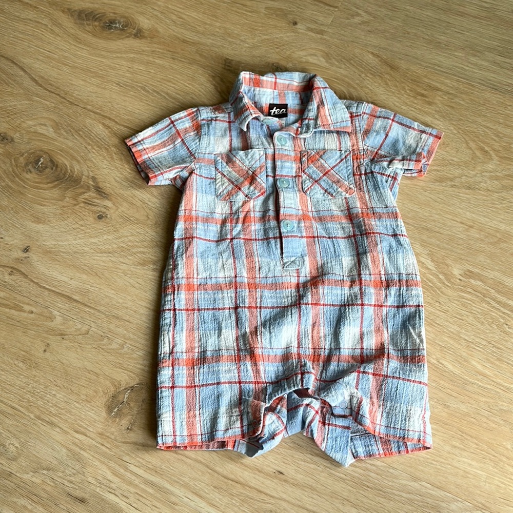 Tea collection baby boy romper